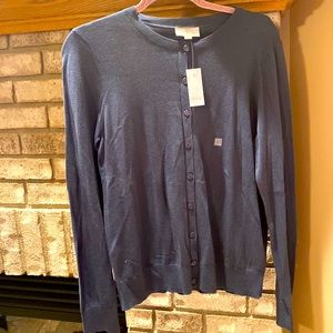 Loft Outlet button up sweater Large NWT